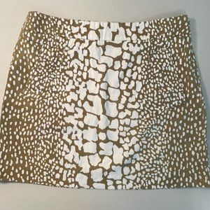 J. Crew Women's Giraffe Print Mini Skirt, Size 4
